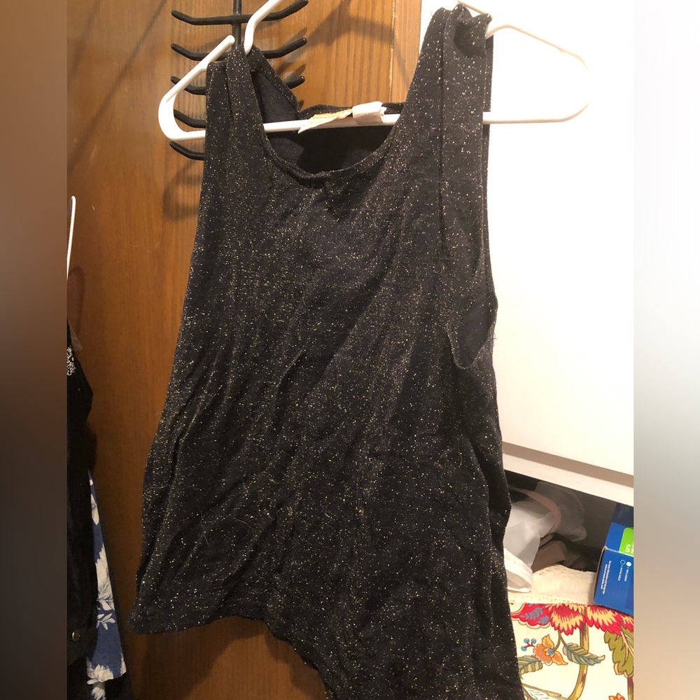 Authentics Gold Glitter Tank Top-715 $15 or $12 w/offer